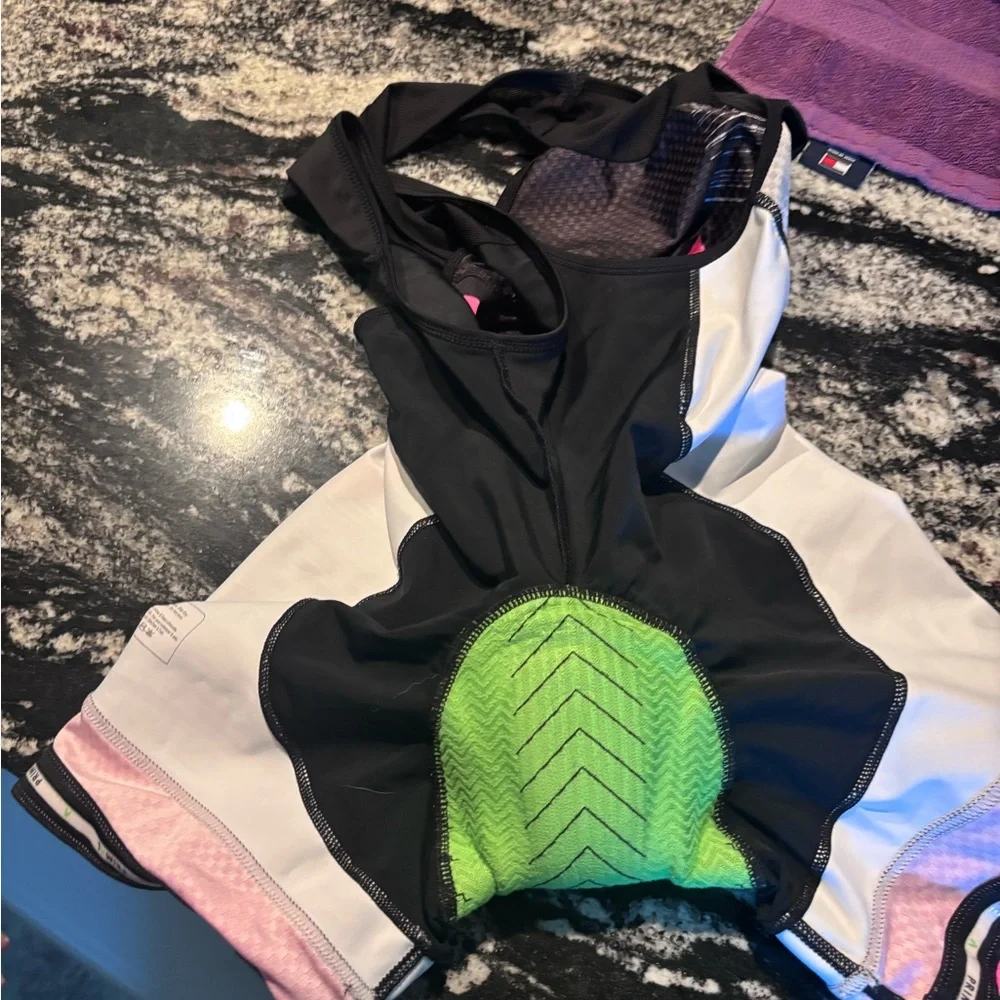 Primal Black and Pink Cycling Bibs - Picture 3 of 11